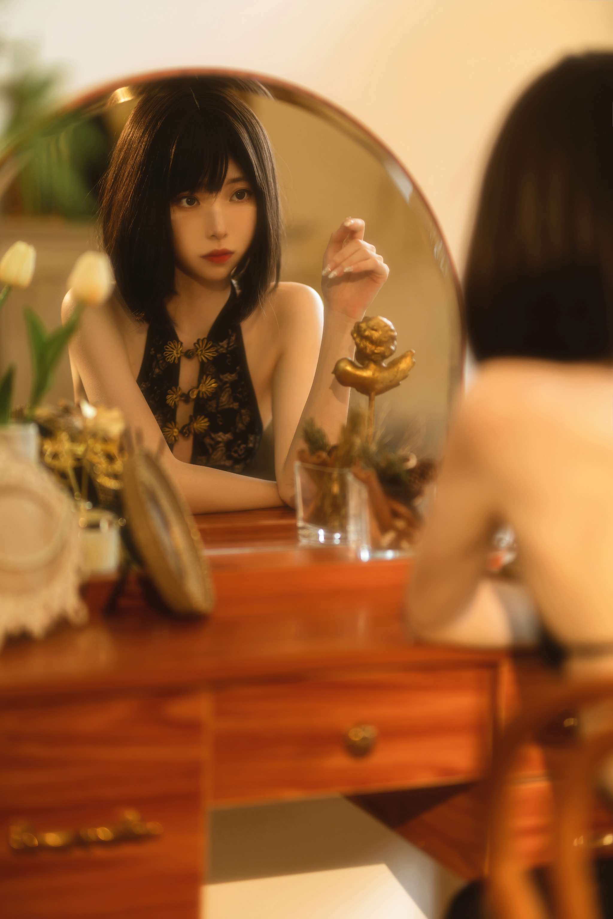 许岚LAN - NO.008 黑纱旗袍 [40P]-XikXak